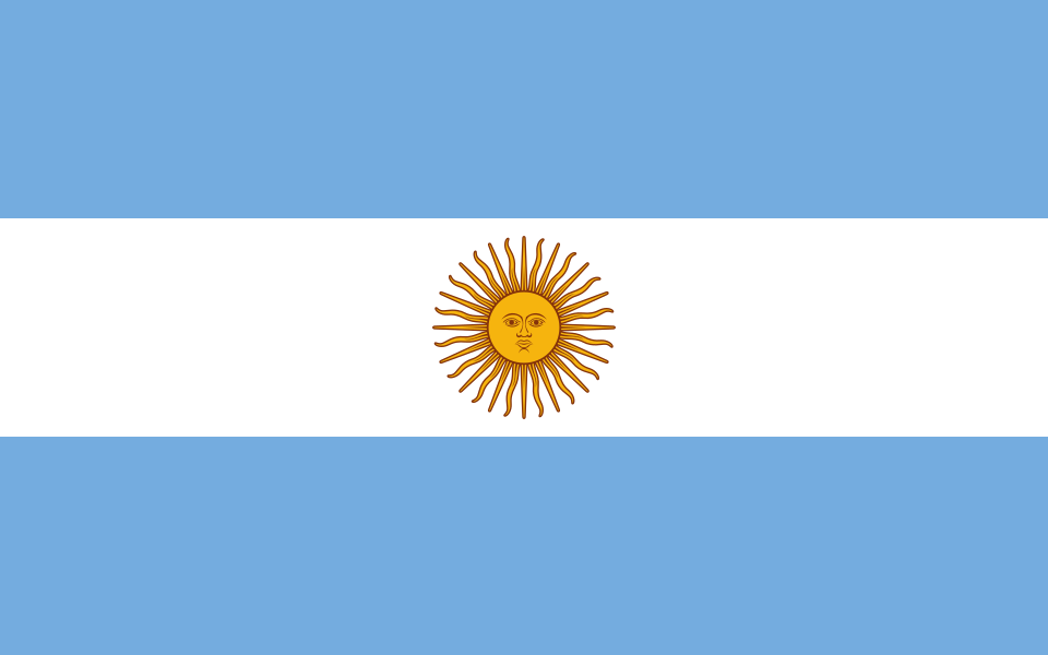 Banderines de cuerda de Argentina
