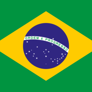 Estandarte vertical de Brasil