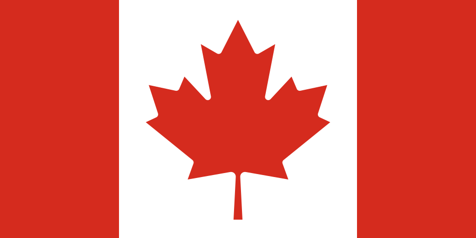 Banderines de cuerda de Canadá