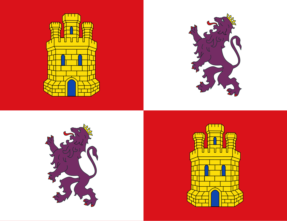 Estandarte vertical de Castilla y León