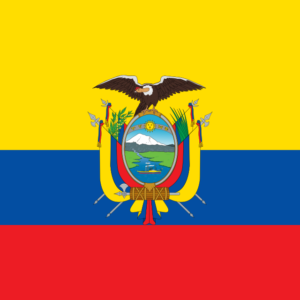 Estandarte vertical de Ecuador