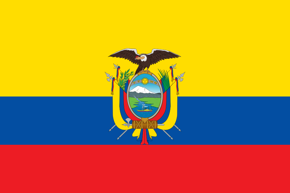 Banderines de cuerda de Ecuador