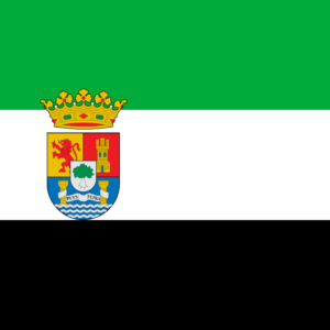 Estandarte vertical de Extremadura