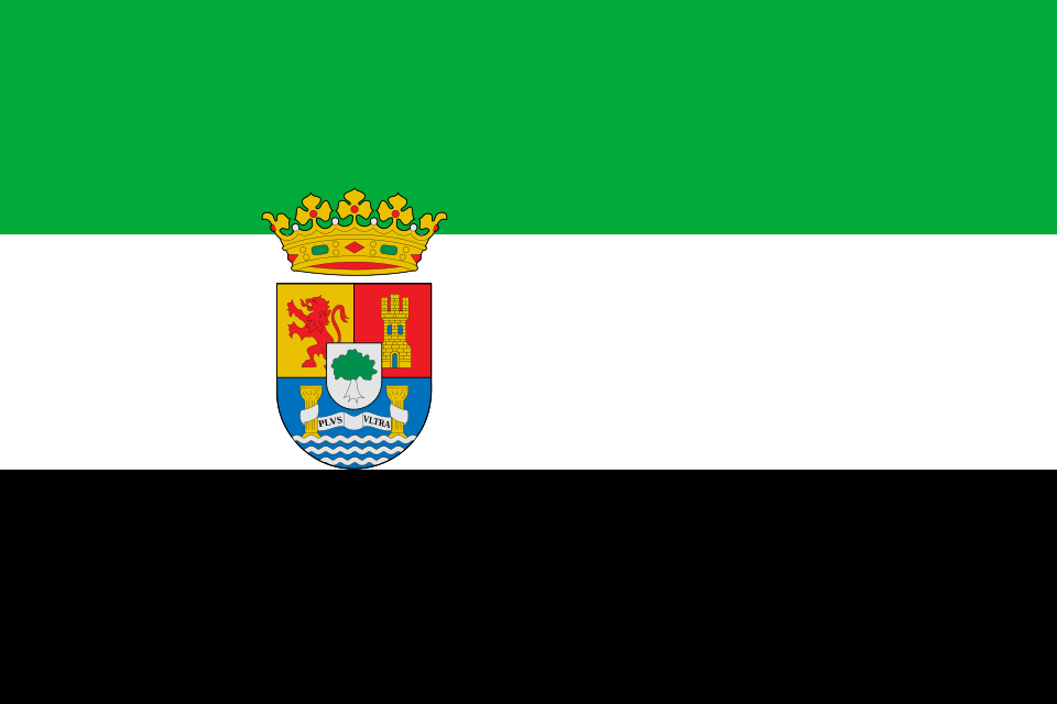 Estandarte vertical de Extremadura