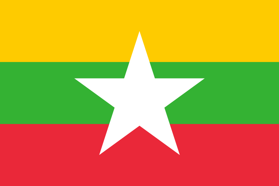 Bandera de Birmania