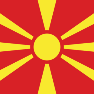 Bandera de Macedonia del Norte