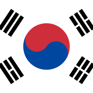 Estandarte vertical de Corea del Sur
