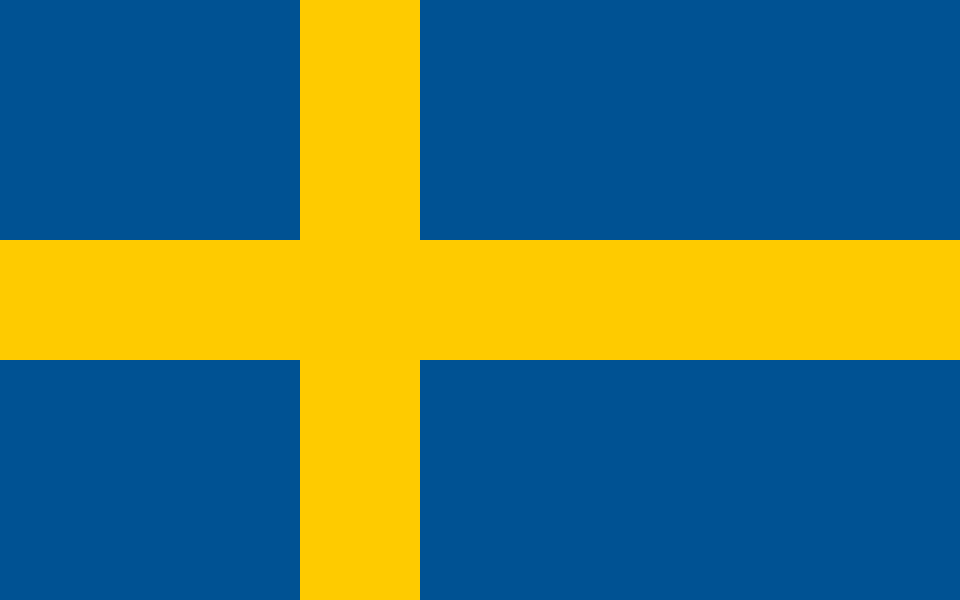 Banderines de cuerda de Suecia