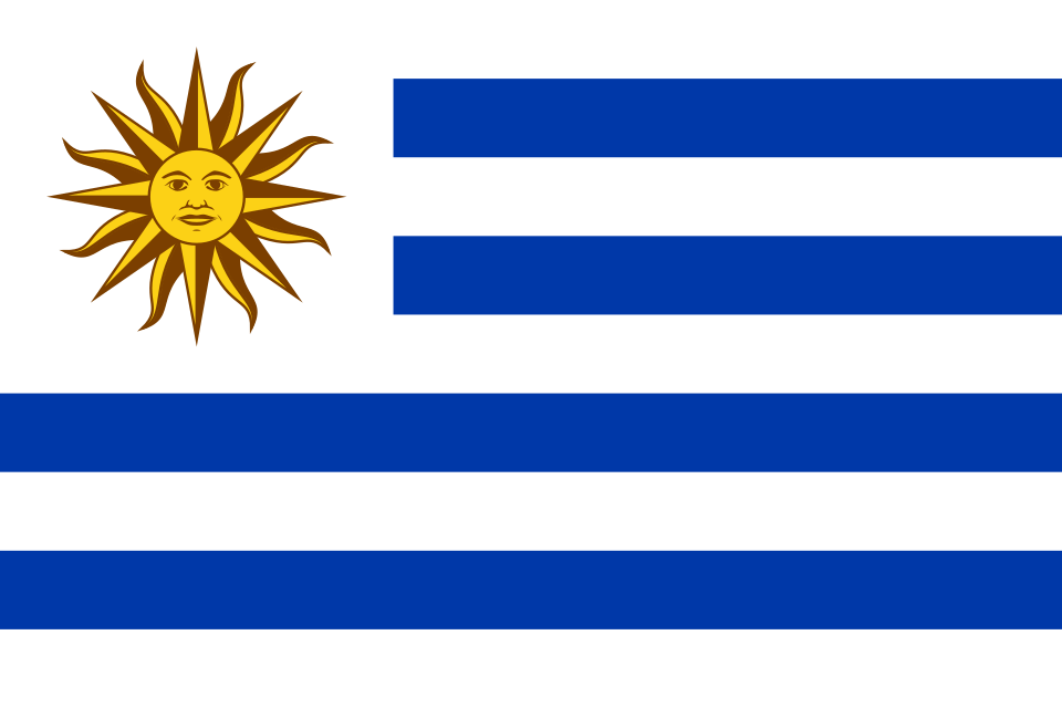 Estandarte vertical de Uruguay