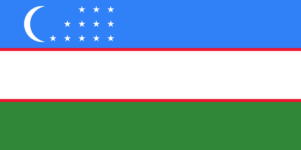 Bandera de Uzbekistán