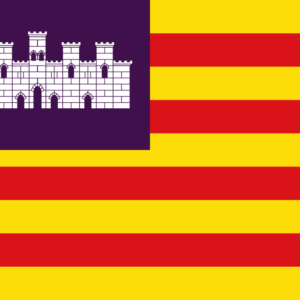 Estandarte vertical de Islas Baleares