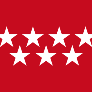 Estandarte vertical de Comunidad de Madrid