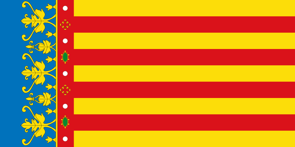 Estandarte vertical de Comunidad Valenciana